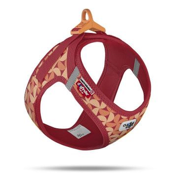 Curli Clasp Vest Geschirr LE26 SemiCircle Rot L