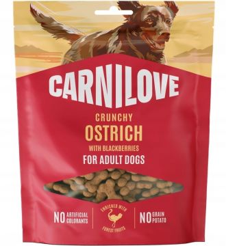 Carnilove Dog Snack Crunchy Ostrich with Blackberries 200g
