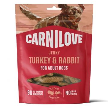 Carnilove Dog Snack Jerky Turkey & Rabbit 100g