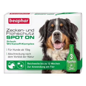 Beaphar Dog Spot On** 3x2 ml für große Hunde ab 15 kg Beaphar Dog Spot On** 3x2 ml für große Hunde ab 15 kg