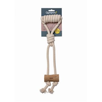 Quapas Dog Toy Coffeewood Cork L Quapas Dog Toy Coffeewood Cork L