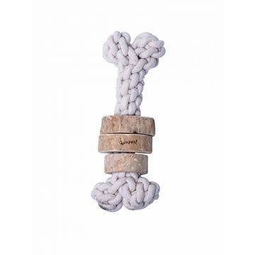 Quapas Dog Toy Coffeewood Bone L Quapas Dog Toy Coffeewood Bone L
