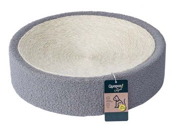 Quapas Cat Catscratcher Plush Sisal Grey