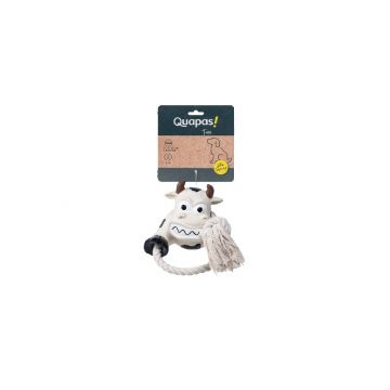 Quapas Dog Toy Fun Latex Cow with Rope Quapas Dog Toy Fun Latex Cow with Rope