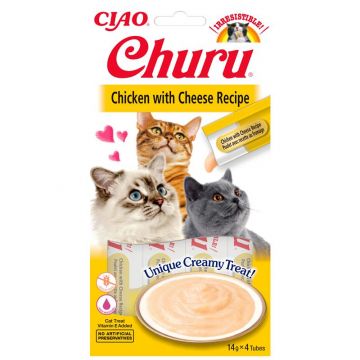 Inaba Cat Churu Chicken & Cheese 4 x 14g