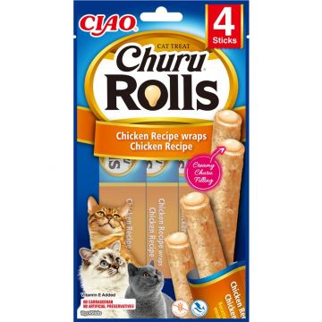 Inaba Cat Churu Rolls Chicken 4 x 10g