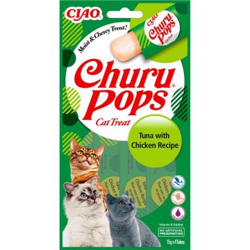 Inaba Cat Churu Pops Tuna & Chicken 4 x 15g