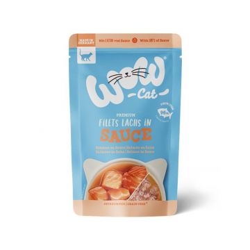 Wow Cat PB Adult Lachs in Sauce 85g (Menge: 8 je Bestelleinheit)